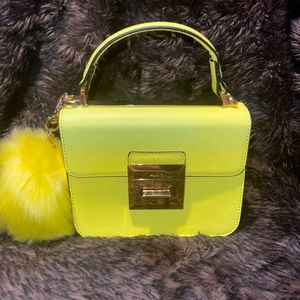🎉$15  SALE  $15🎉 Aldo Neon Cross Body/Clutch bag with Pom Pom